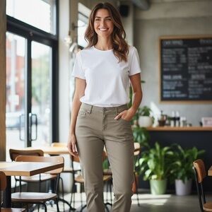 Tommy Bahama Women's Tan Straight Leg Jeans